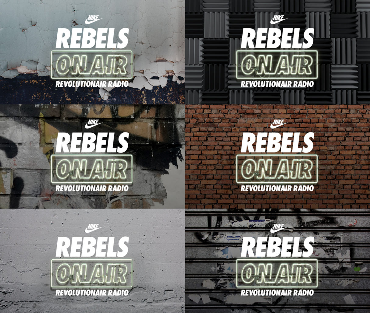 NIKE Rebels On Air Revolutionair Radio by Machineast Singapore design studio